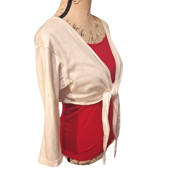 Balletcore Aesthetic Wrap Top & Wet Seal Red Tank – Soft & Feminine Layered Look - Picture 1 of 12